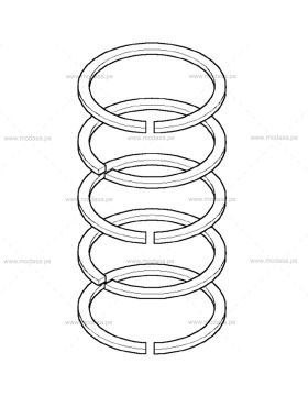 JUEGO DE 5 ANILLOS DE PISTÓN