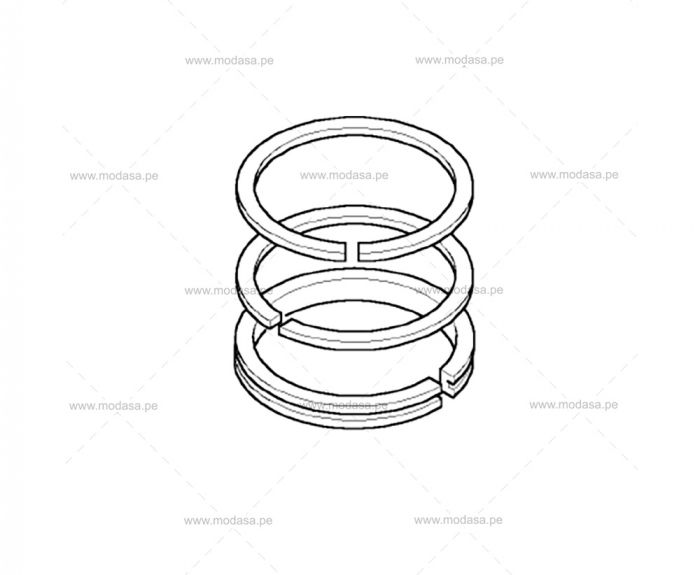 JUEGO DE 3 ANILLOS DE PISTÓN