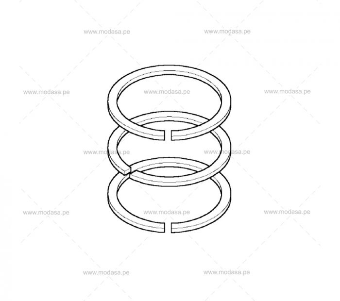 JUEGO DE 3 ANILLOS DE PISTÓN