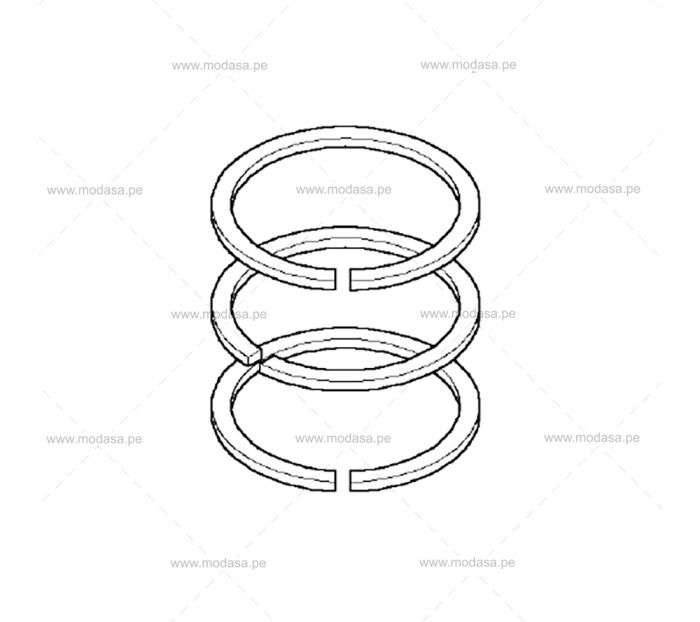 JUEGO DE 3 ANILLOS DE PISTÓN