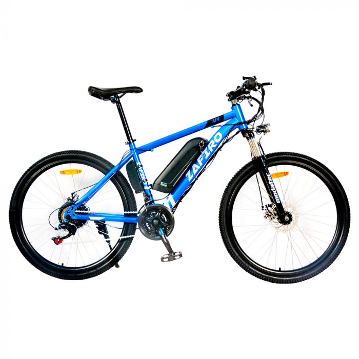 BICICLETA ZAFIRO M4 MONTAÑERA ELÉCTRICA 26" AZUL